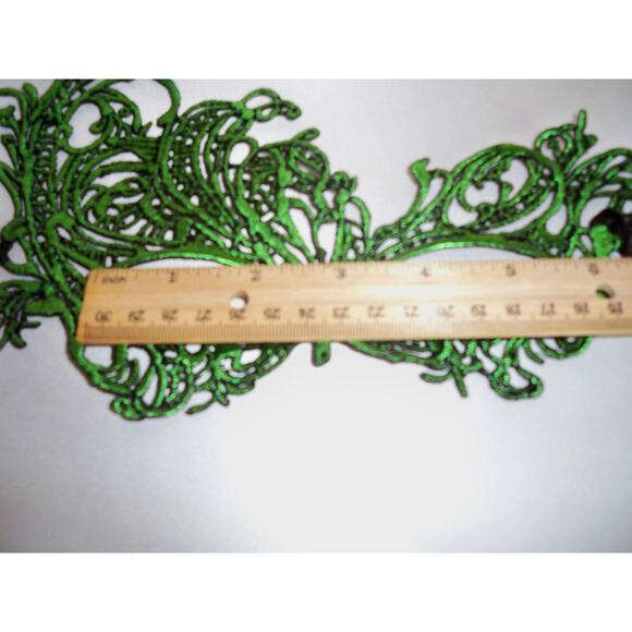 Green lace mask lace mask prom party masquerade halloween costume mask - Picture 6 of 7